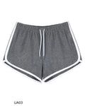 Women's Cotton Casual Shorts Elastic Waist Drawstring Running Sports Lounge Summer Dolphin Gym Workout Lounge Shorts