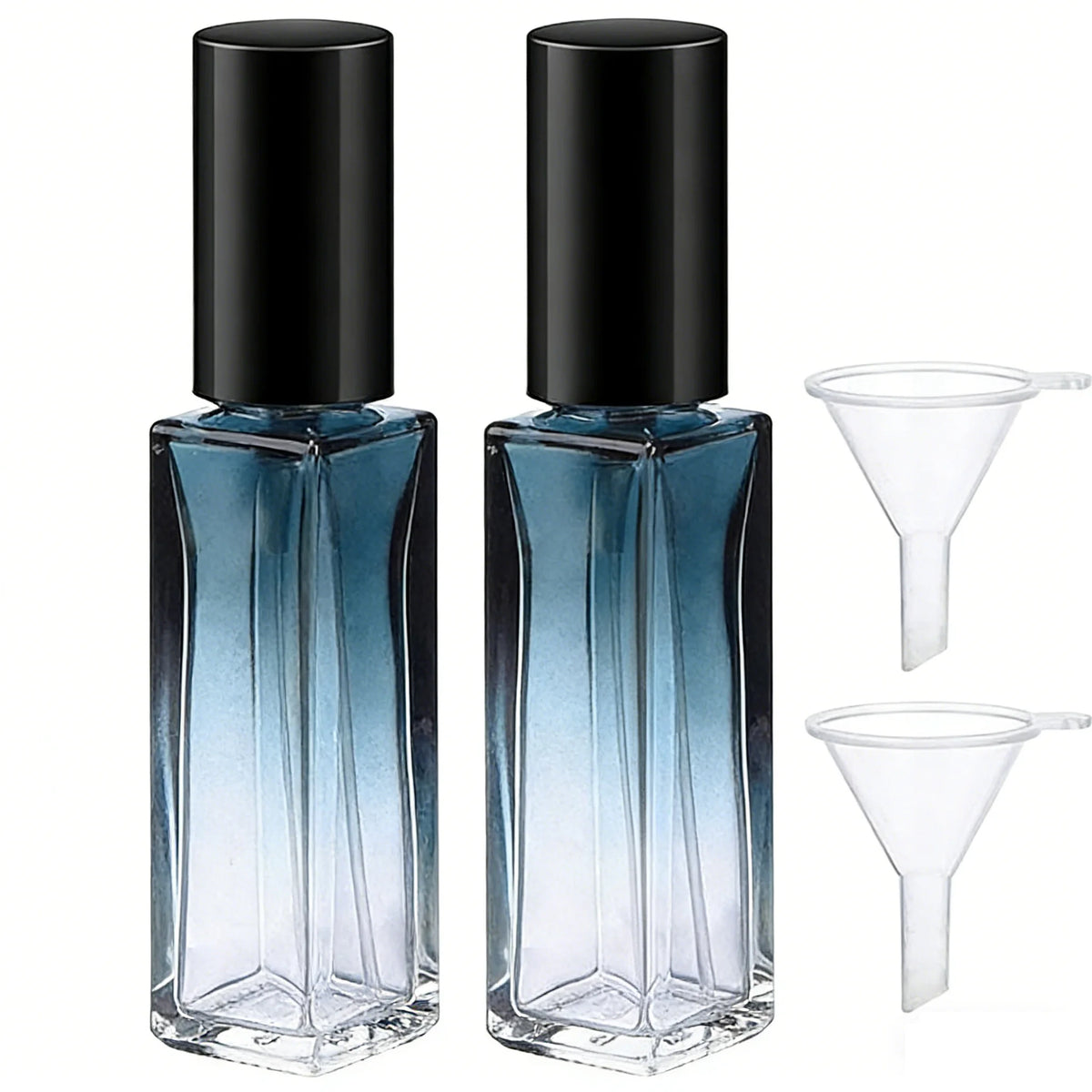 1/2Pcs Refillable Perfume Bottle Kit 10ML Mini Glass Perfume Containers with Funnel Leak-proof Atomizer Pump Bottle Toiletries