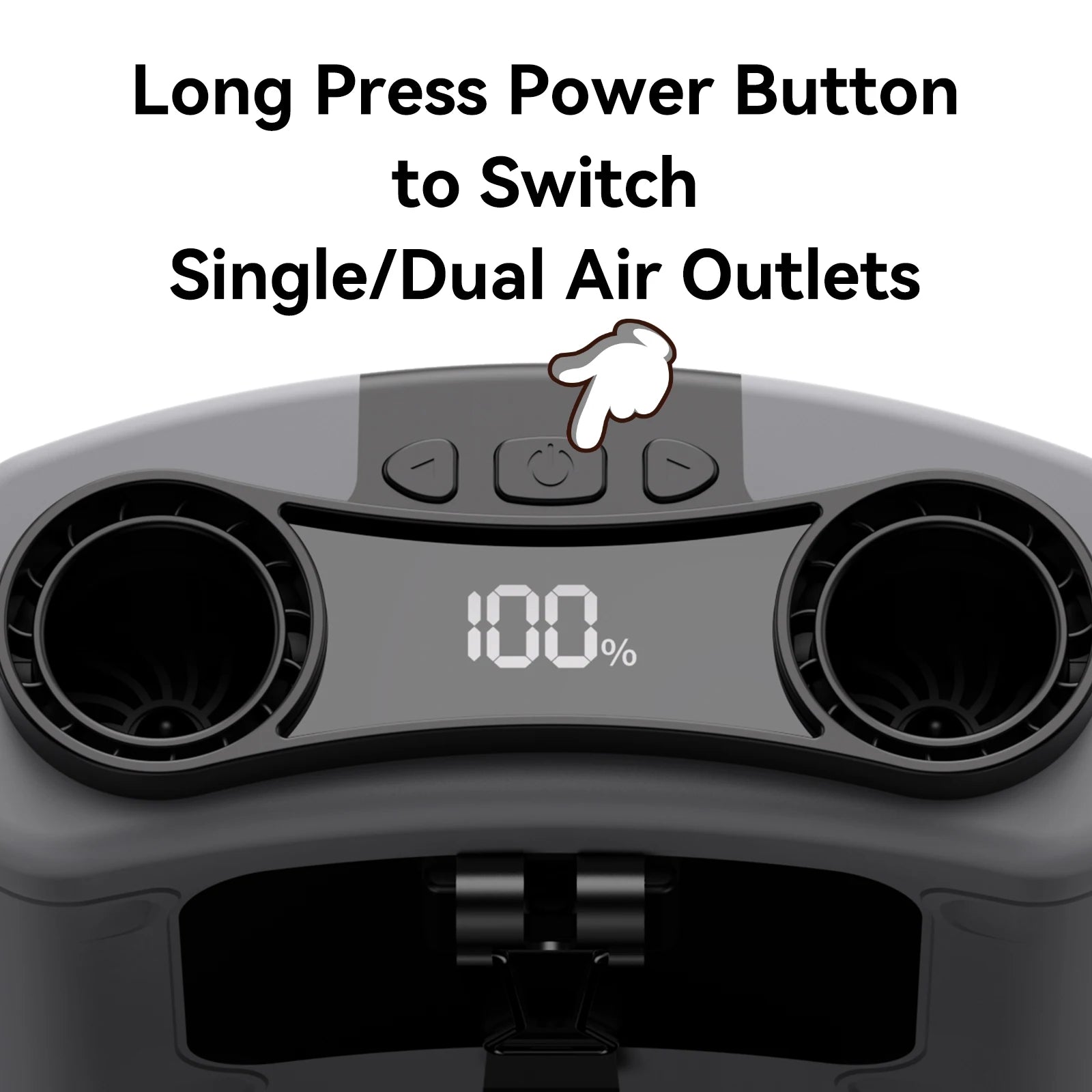 Socool 20000mAh Portable Waist Fan Dual Air Outlet 10 Gear Speeds Outdoor Personal Hanging Neck & Belt Clip Fan with Power Bank
