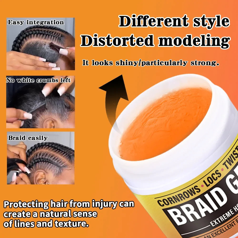 Men's Hair Wax for Styling - Strong Hold, Moisturizing, Light Scent, Retro Look - Hair Styling Product