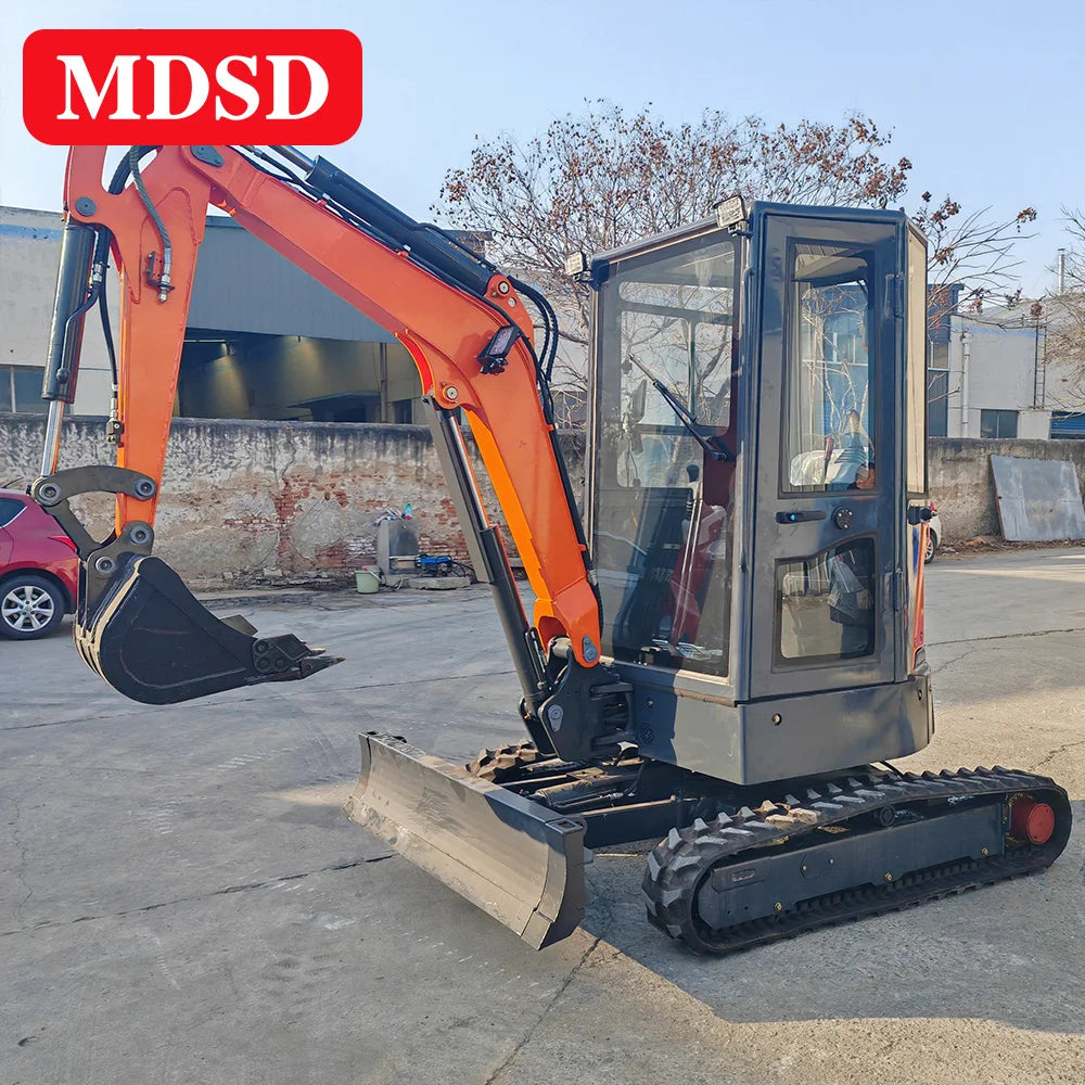 Weatherproof Mini Excavator 3 T Track Micro Digger Small Excavator Heavy Duty for Residential Garden Use Hydraulic Micro Digger