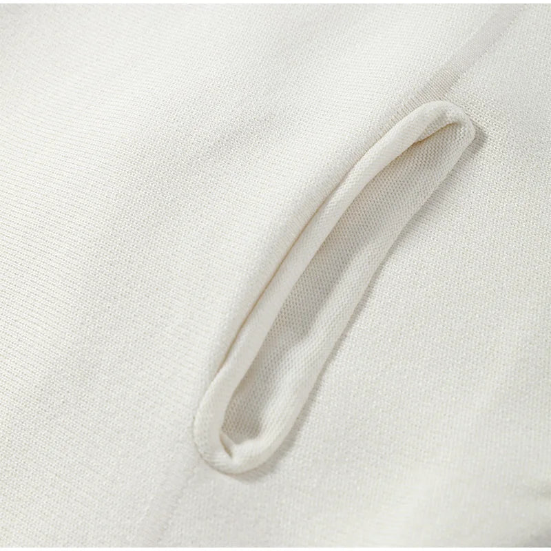 Elegant Knitted Zipper Women's Sweater Solid Full Sleeve Stand Collar Loose Open Stitch Female 2026 Fashion Autumn Outwear Lady
