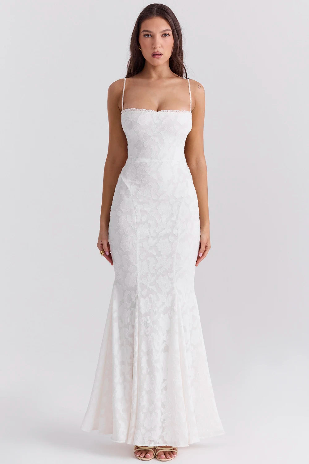 Articat-Women's Sexy Sleeveless Lace Patchwork Backless Bodycon Maxi Dress, Elegant Party Club Evening Dress, 2024 Summer
