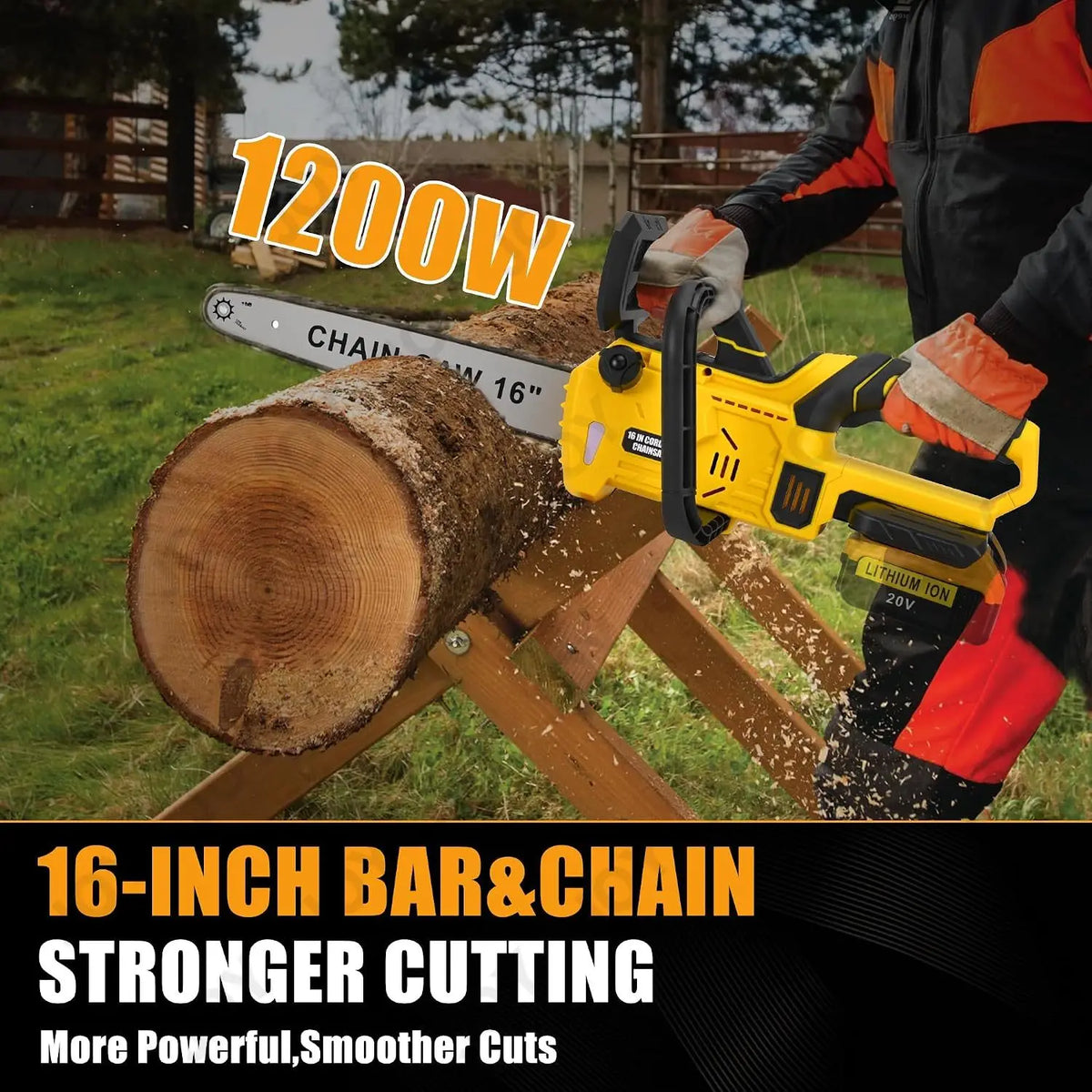 ^For Chainsaw Cordless for Dewalt 40V (2 x 20V MAX) Battery (No Battery), Brushless Electric Chainsaw 16" with Auto Oiler