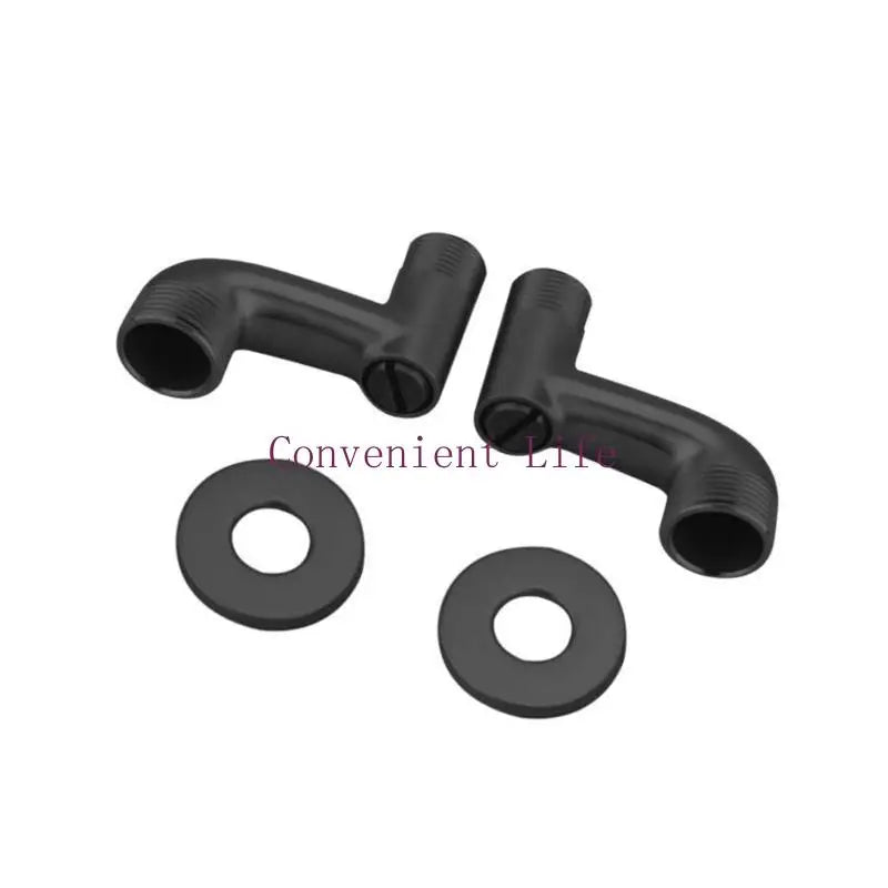 L1EE Shower Faucet Curved Foot Valves Fittings Shower Pipe Bend Connector Bathroom Elbow Reducing Angled Joint
