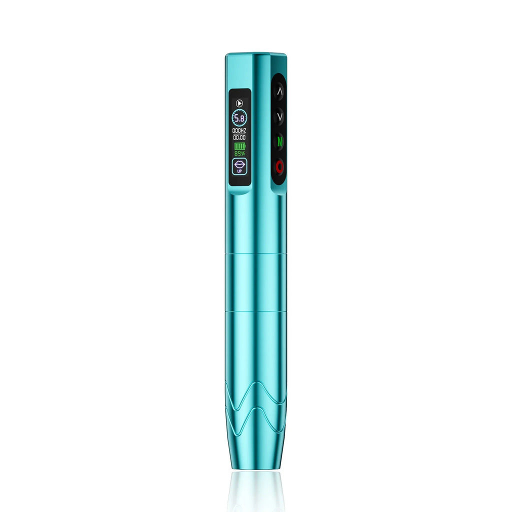 Ybeauty Embroidery Machine Wireless Lithium Battery Pen Hollow Cup Motor Machine P9 Tattoo Pen Color Screen Tattoo Tool