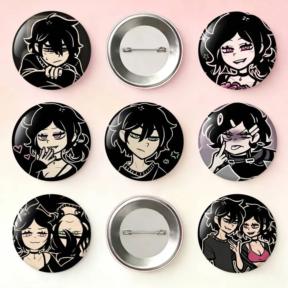 TCOA-The Coffin Of A-Andy And Leyley Laser Badge Creative Pins Brooch for Bag Clothes Hat Decor Gifts Fans Collect
