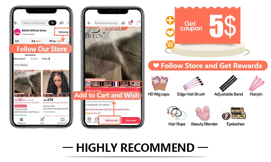 Ombre Brown #1B/30 Deep Wave Crochet Human Hair Extensions Crochet Hair Extensions Pre-Separated Full Ends Hair Extensions