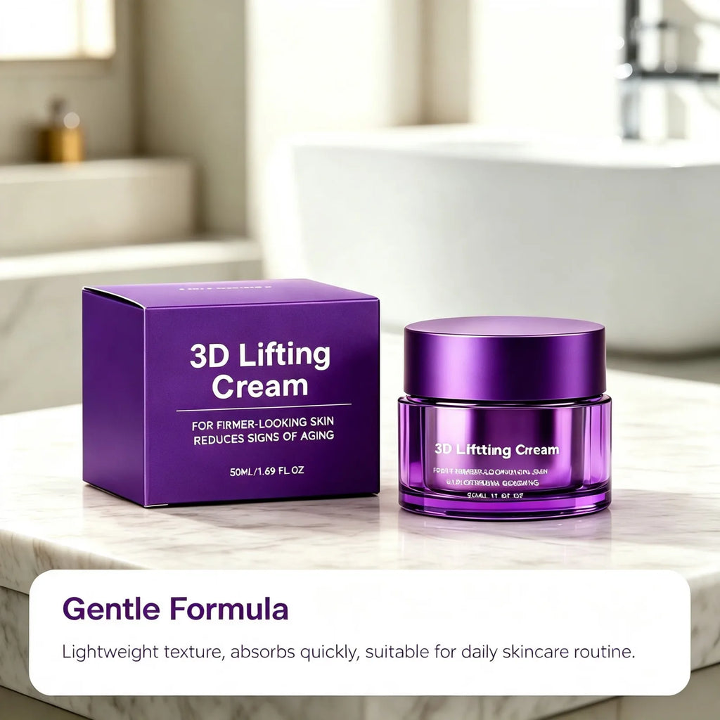 3D Lifting Face Cream Firming Contour Smooth Fine Lines Deep Hydrating Repair Moisturizer Skin Elasticity Face Care Cream 50ml