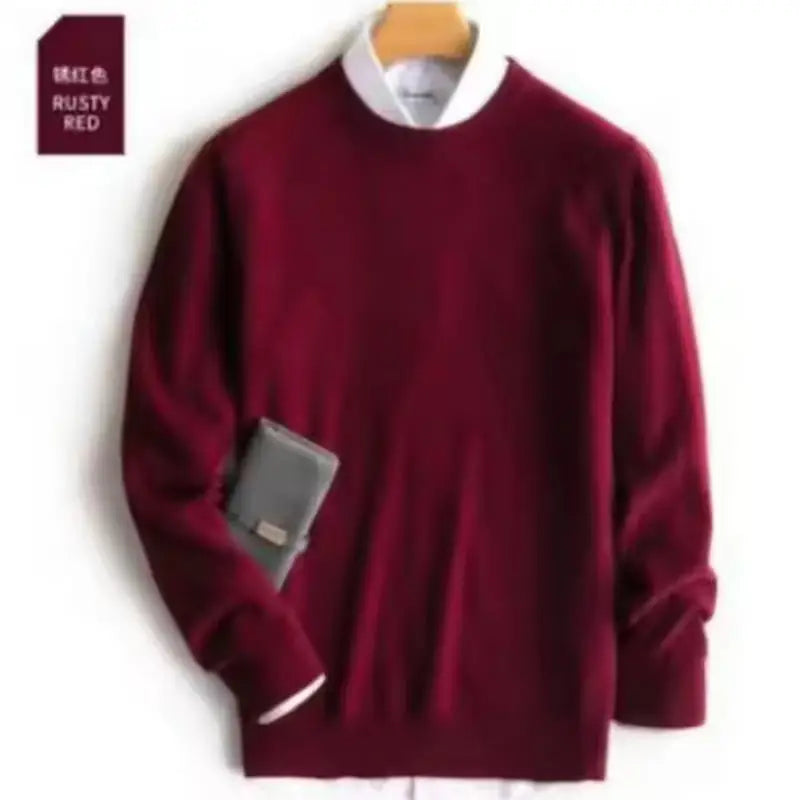 Cashmere Cotton Blended Thick Pullover Men Sweater 2025 Autumn Winter Jersey Hombre Jumper Pull Homme Hiver Knitted Sweaters