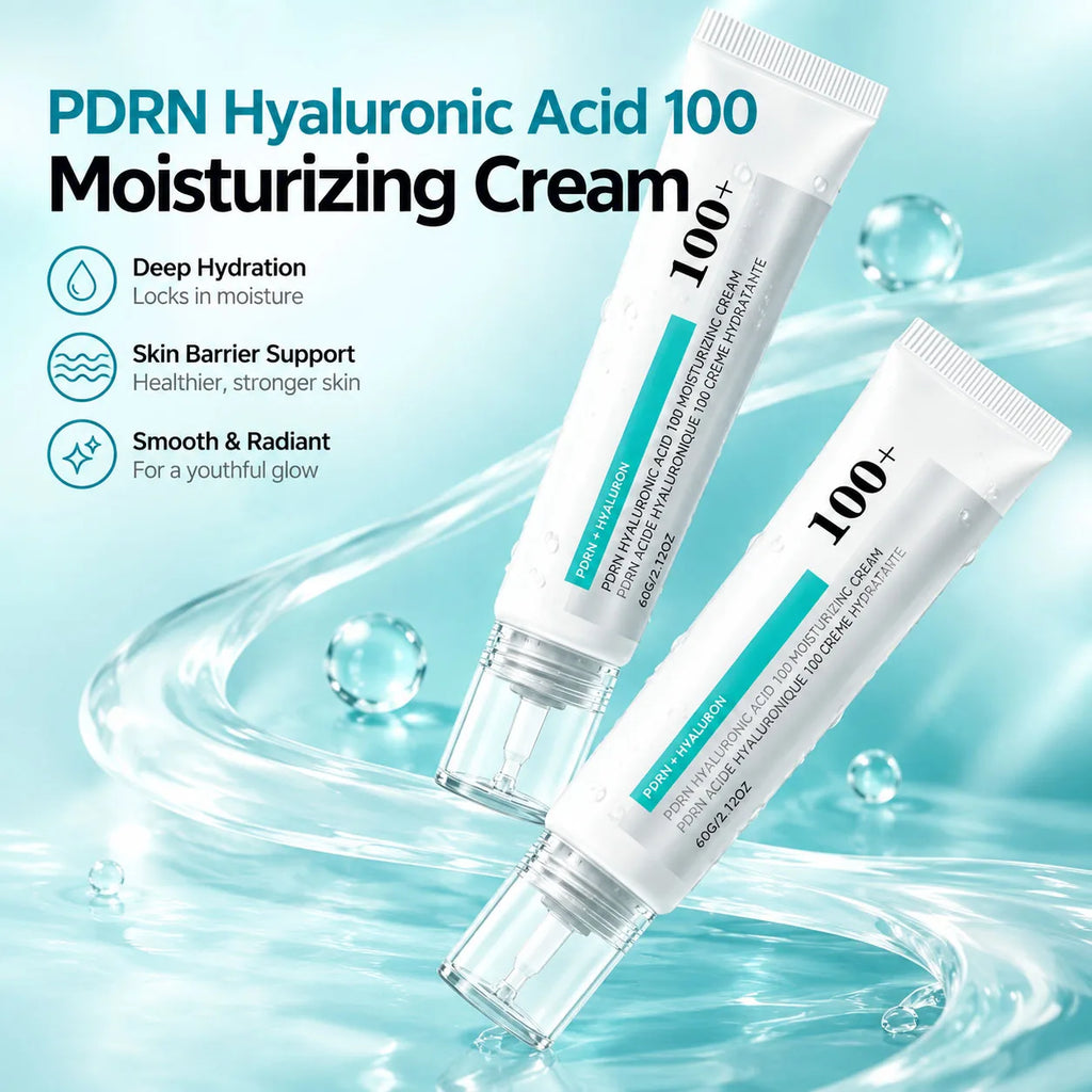 PDRN Hyaluronic Acid 100 Moisturizing Cream,Face Moisturizer With Sodium DNA,Activate Facial Collagen Enhance Skin Elasticity