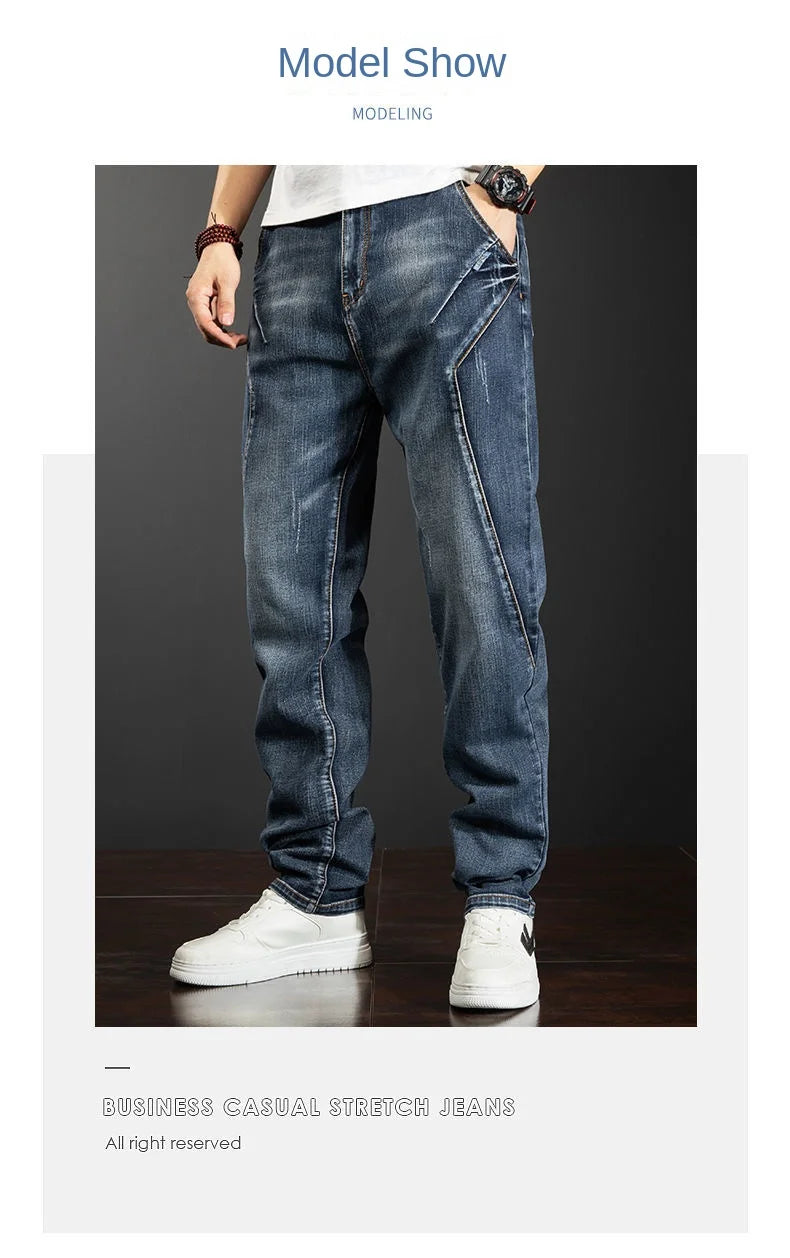 High Quality Summer Thin Denim Jeans Casual Full Length Pants Cargo Men's Clothing Jeans for Men Designer Streetwear Trousers