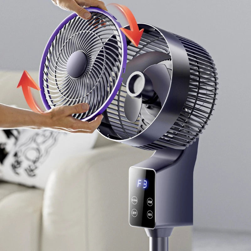 Air Circulator Fan with Aroma Diffuser,Long-Distance Oscillating Floor Fan for Home/Dorm,Energy-Saving 3-Speed Quiet Desk Fan