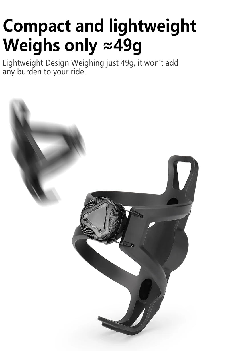 Universal Adjustable Bike Bottle Cage 68-90mm ATWEINA Water Bottle Holder with Integrated AirTag Case