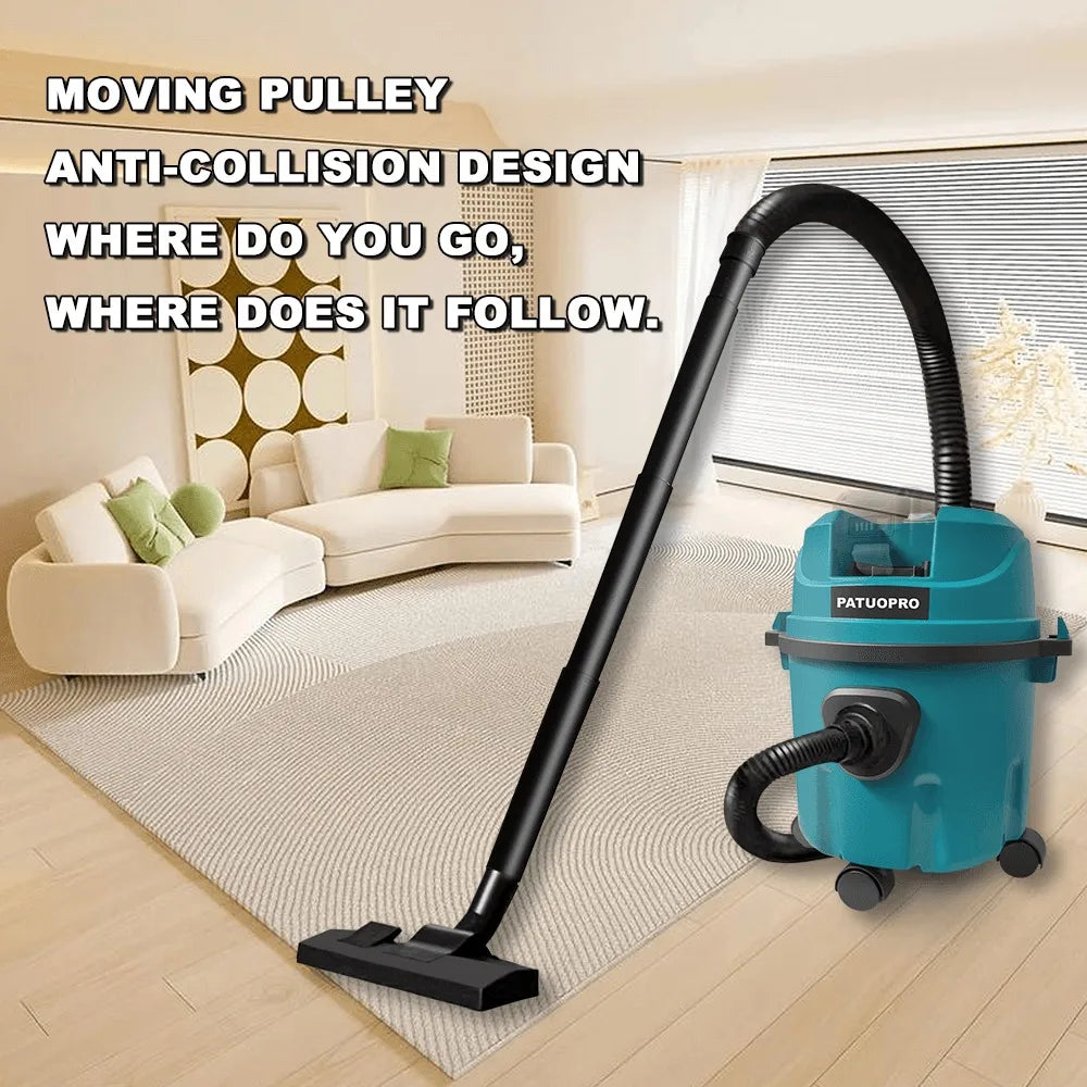 PATUOPRO Cordless Wet/Dry Vacuum Cleaner 10L Multifunction Floor Dust Car Pet Hair Cleaning Power Tool For Makita 18V Battery