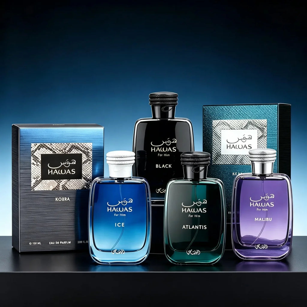 Rasasi Hawas for Him Men's Eau De Parfum – Middle Eastern Fragrance | Hawas Ice | Hawas Elixir Women's Perfume