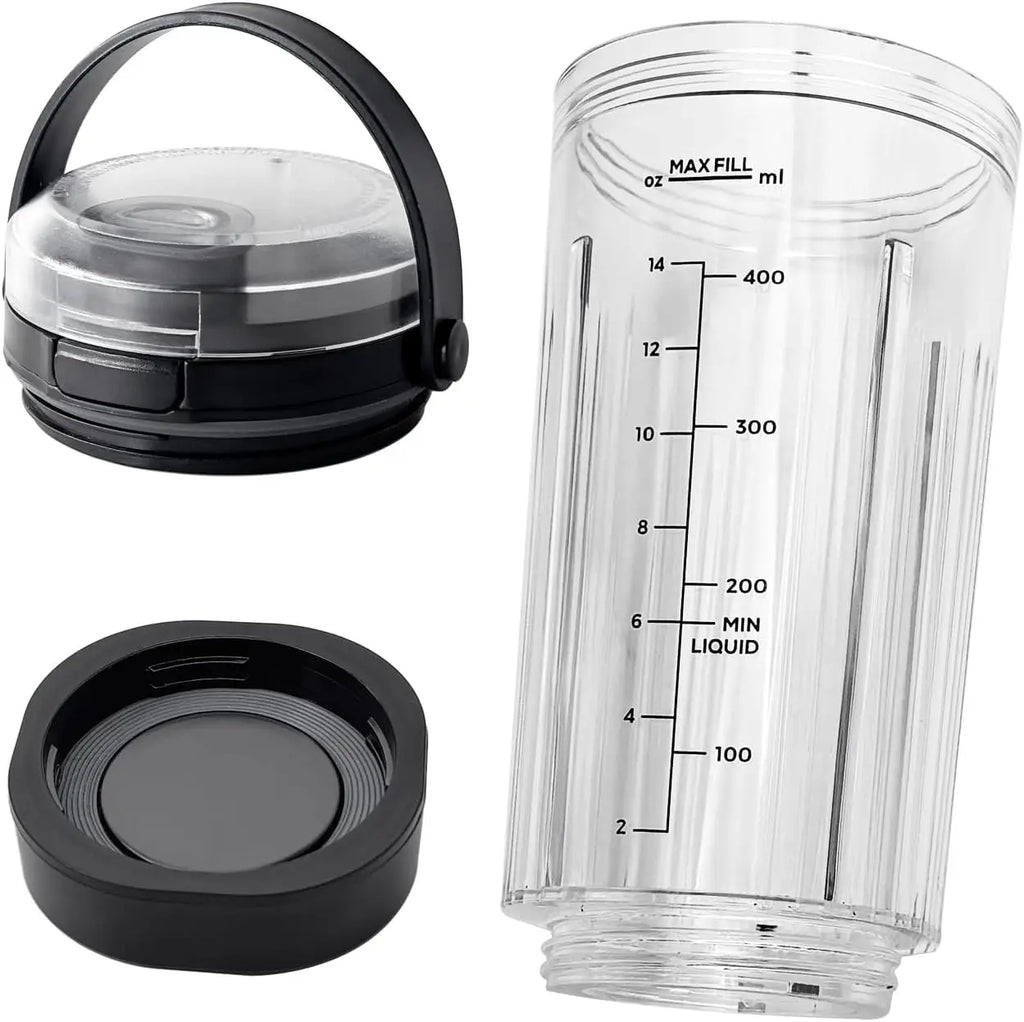 Blender Cup for Ninja Blast BC151BK /BC100 Series Portable Blender For Shakes and Smoothies BPA Free Leakproof-Lid and Sip Spout
