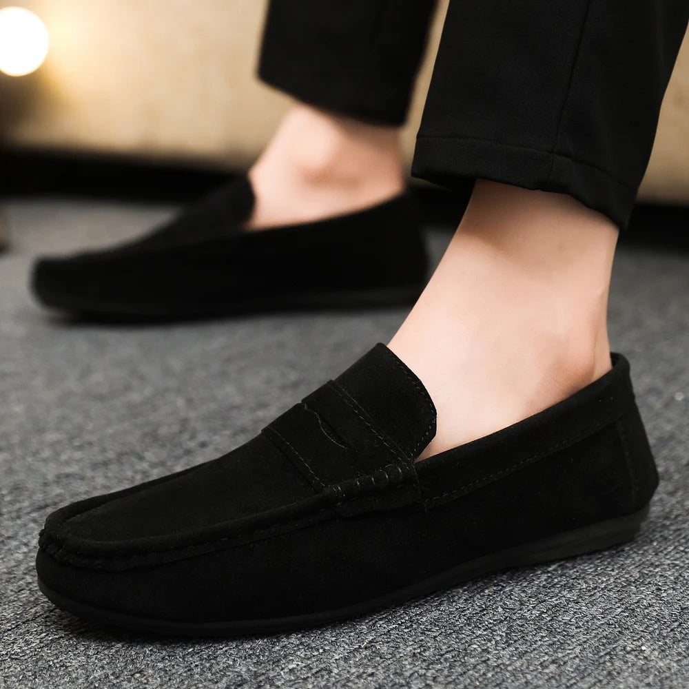 Men Loafers Soft High Quality Spring Autumn Shoes Men Casual Shoes Warm Slip on Flats Driving Shoes Large Size chaussure hommes