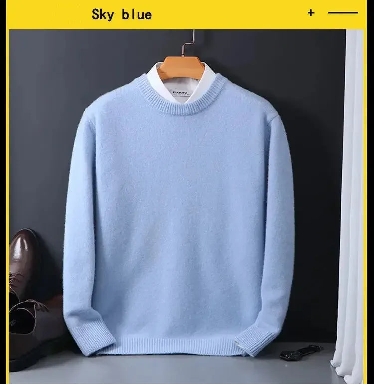 Cashmere Cashmere Sweater Men 2025 Autumn Winter Jersey Jumper Robe Hombre Pull Homme Hiver Pullover Men O-neck Knitted Sweaters