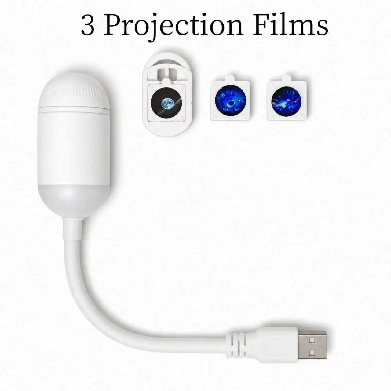 Galaxy Star Night Light Projector 2-in-1 USB Powered Bedroom Car LED Lighting Eye Protection Perfect Christmas Gift