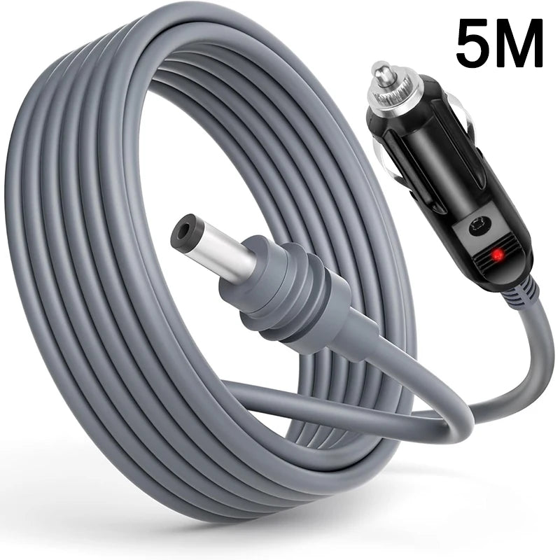 16FT/5M For Starlink Mini DC Power Cable Direct To Cigaretter 12V - 24V Adapter Power Cable For Starlink Mini Waterproof DC Plug