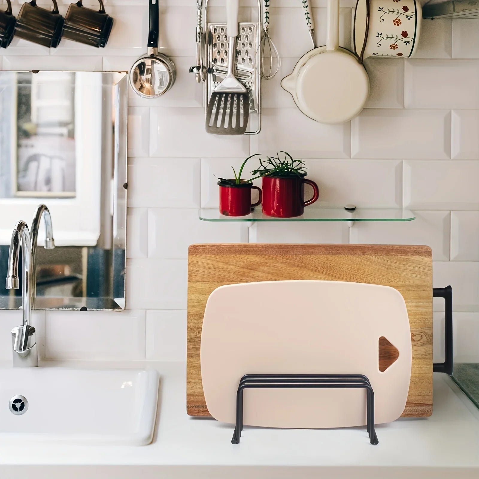 Kitchen Cutting Board Storage Rack Cabinet Organizer Holder Baking Tools Kitchen Accessories