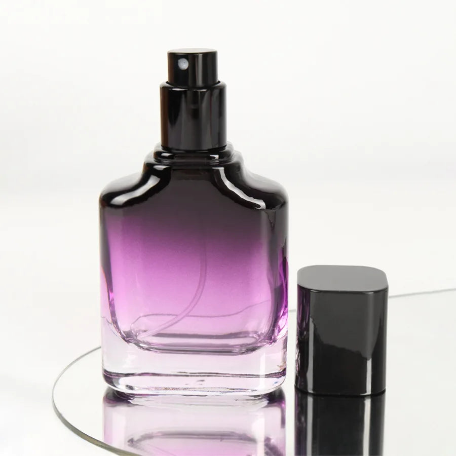 Perfume Bottles 20ml Spray Bottle Refillable Gradient Color Glass Cosmetic Packaging Travel Spray Bottle Portable Mist Atomizer