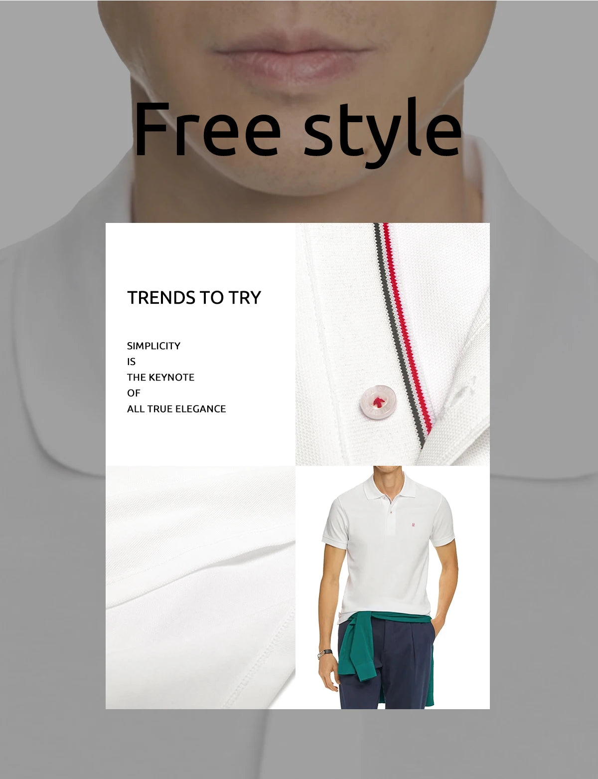 Embroidery Mens Polo Shirt Cotton Mens Casual Short Sleeve Solid White Soft T-Shirts Basic Daily Men's Loose Fit Tee Shirt Tops