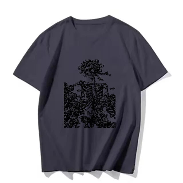 2025 Summer Oversized Tshirt Men Breathable Comfortable Dark High Street Gothic Hip-Hop Short Sleeve Tee Y2k Tops Tshirt for Men