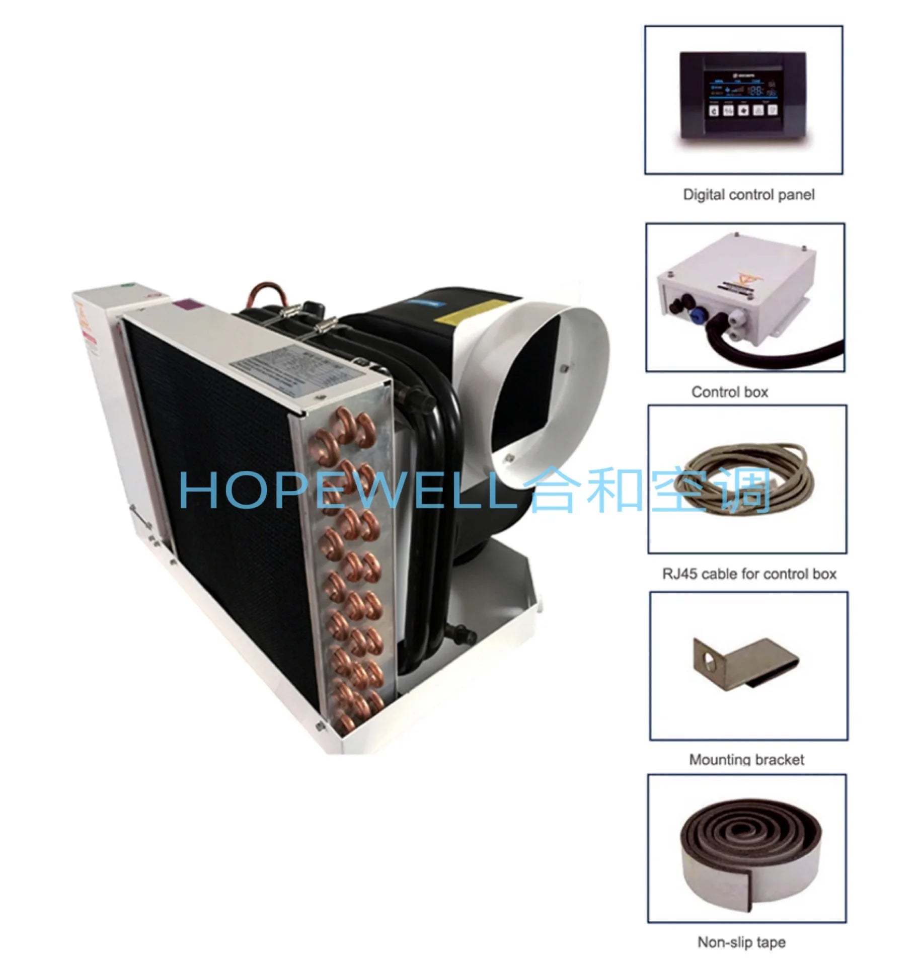 Factory Direct Sale, Hopewell AC220V/120V 50/60Hz 24000BTU Marine Self-contained air Conditioning Unit for Yacht, Boat...
