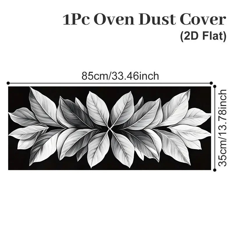 Microwave Oven Dust Cover 85x35cm Waterproof Oil Proof Stain Repellent Kitchen Countertop Appliance Protector
