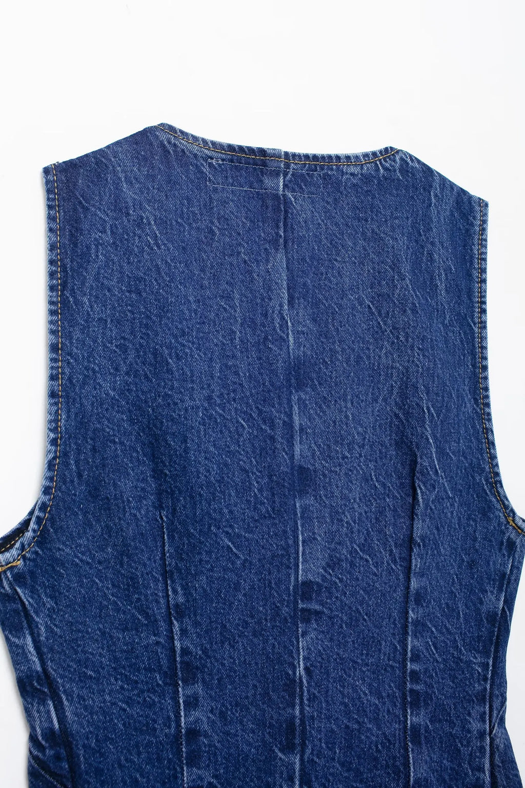 HH 2025 Summer Women Fashion Denim Trousers Set Solid Cropped Vest Top + Chain Lace Up Versatile Female Wide Leg Long Pant