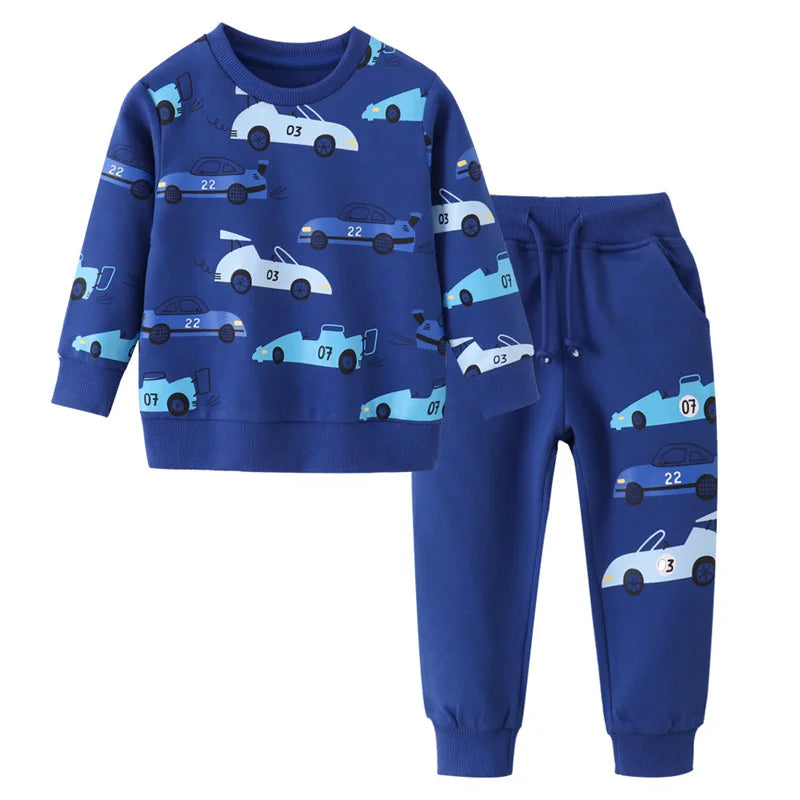 Cars Suits 2-7T New Arrival Autumn Winter Long Sleeve 2 PCS Boys Clothing Sets Cotton  Children's Outfits Hot Selling