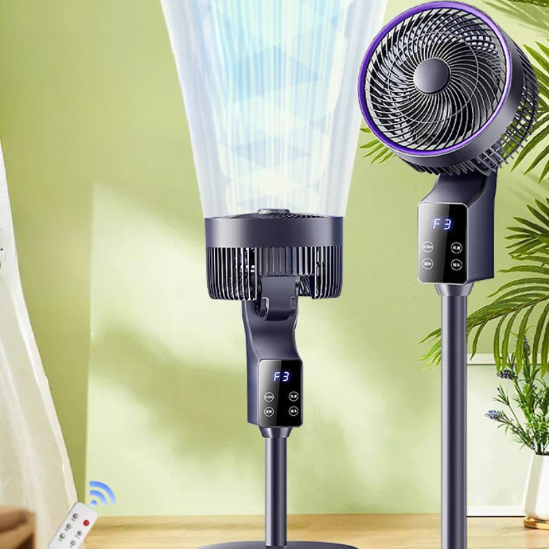 Air Circulator Fan with Aroma Diffuser,Long-Distance Oscillating Floor Fan for Home/Dorm,Energy-Saving 3-Speed Quiet Desk Fan