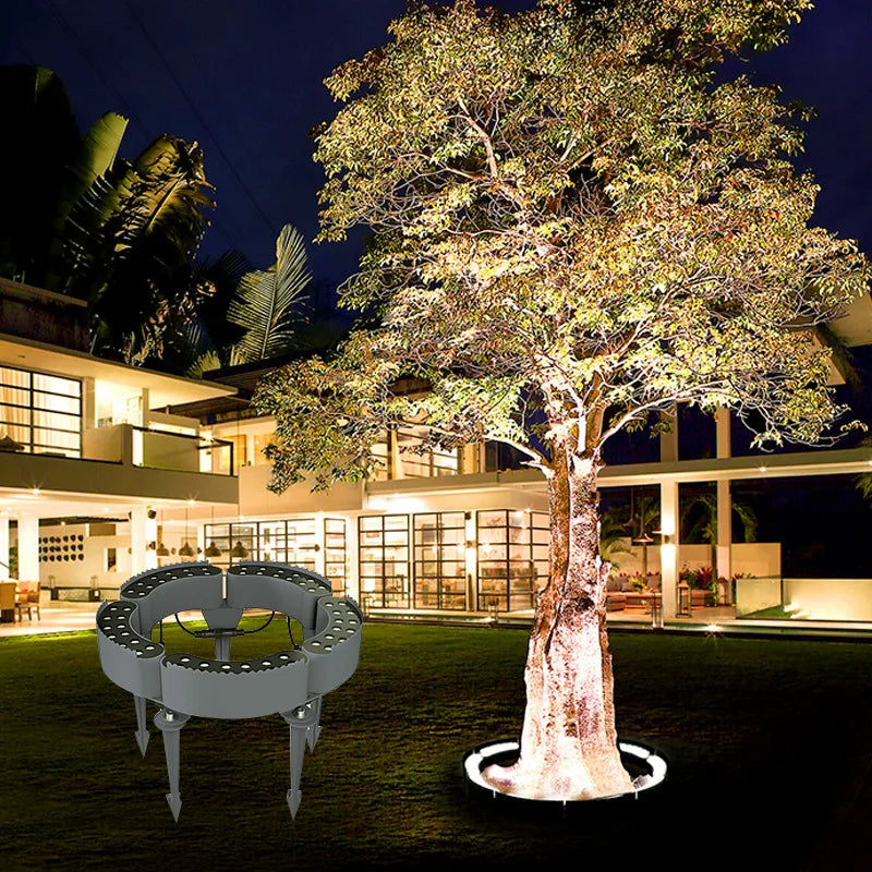 1PCS 12W LED Landscape Tree Light Outdoor Spotlight AC220V DC24V High Power Gazebo Tree Column Garden Illumination