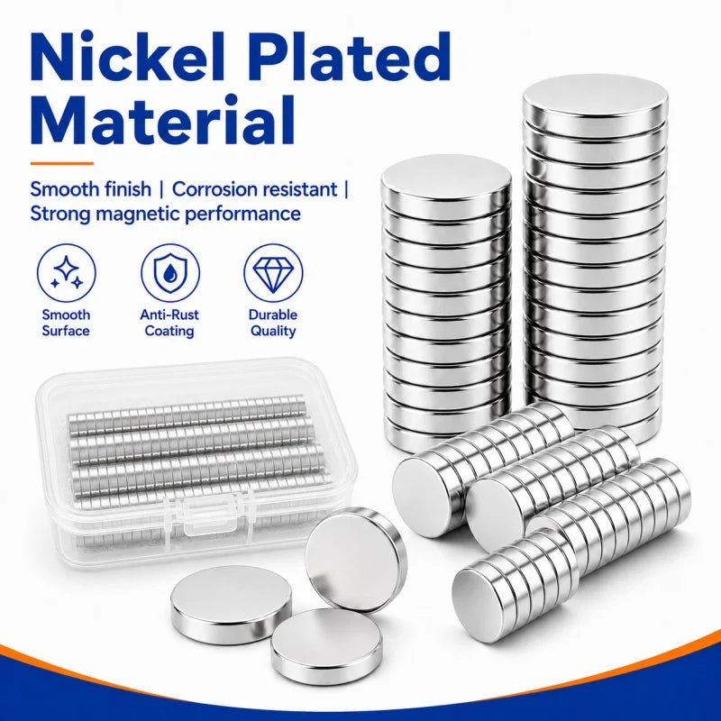 120pcs 3D Printing Magnets Set 4 Different Sizes Powerful Neodymium Magnet 3d Printing Tools Kit Multi-Use for Fridge, Storage