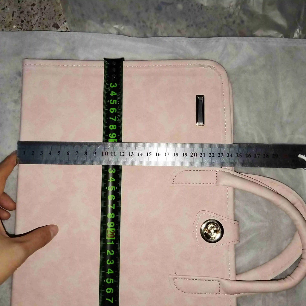 Pink Laptop Sleeve Fashion with Handle PU Laptop Protective Case Laptop Bag for for Macbook,Lenovo,Xiaomi,Huawei