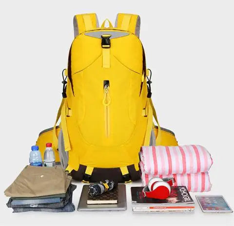 Outdoor Mountaineering Bag Men's Large Capacity Travel Bag Waterproof Hiking Scratch-resistant Wear-resistant Sports Backpack