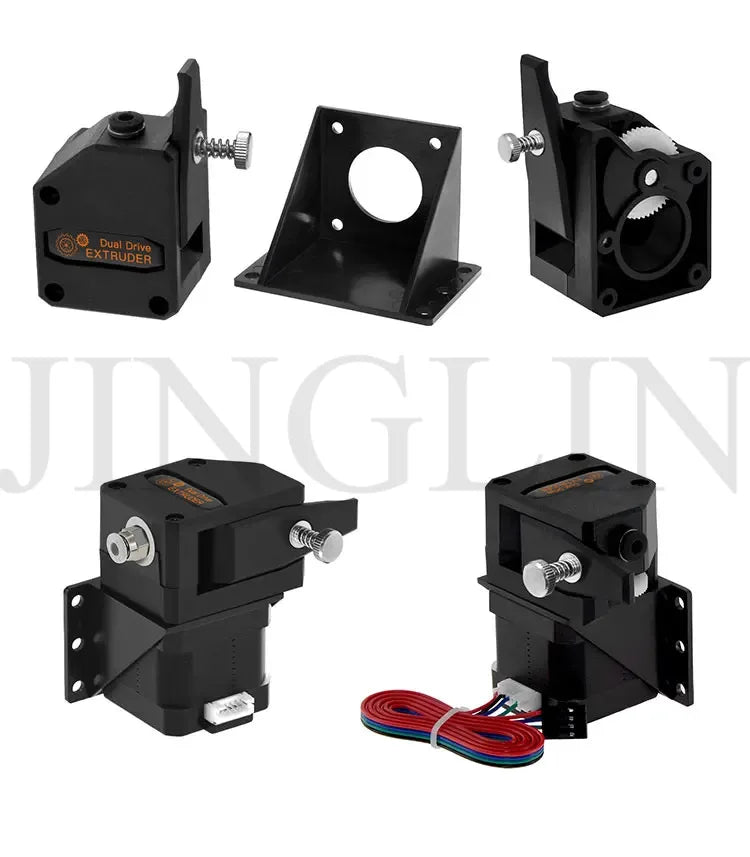 Dual Drive Gear Extruder Kit Hardened Steel Upgrade Feed Gear Extruder Kit For BMG For Prusa DIY Bowden Direct Extruder