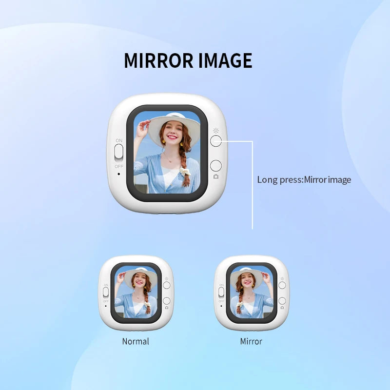 Magnetic Wireless Phone Camera, Mini Selfie Video Cam for Vlog & Mobile Rear Camera