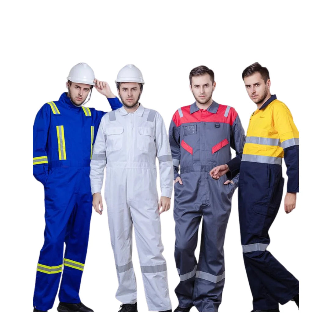 Men's High Visibility Construction Workwear Pants Breathable Cotton Industrial Safety Reflective Pant for Working Hi Vis