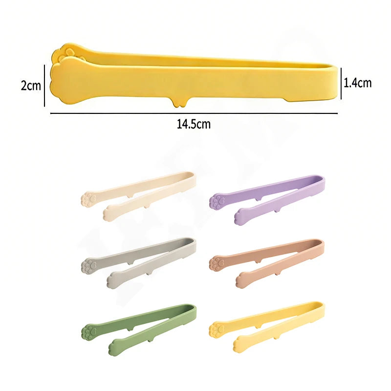 Silicone Cat Paw Food Clip Bakery Clips Ice Cube Clips Snack Clips Heat Resistant BPA Free Kitchen Gadgets
