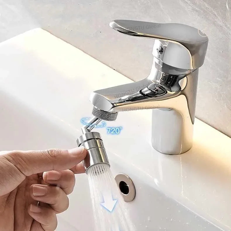 Dual Mode Metal Kitchen Faucet Sprayer Head Bubbler 360° Rotation Adaptor Sink Faucet Extender Aerator Nozzle Filter 22/24mm