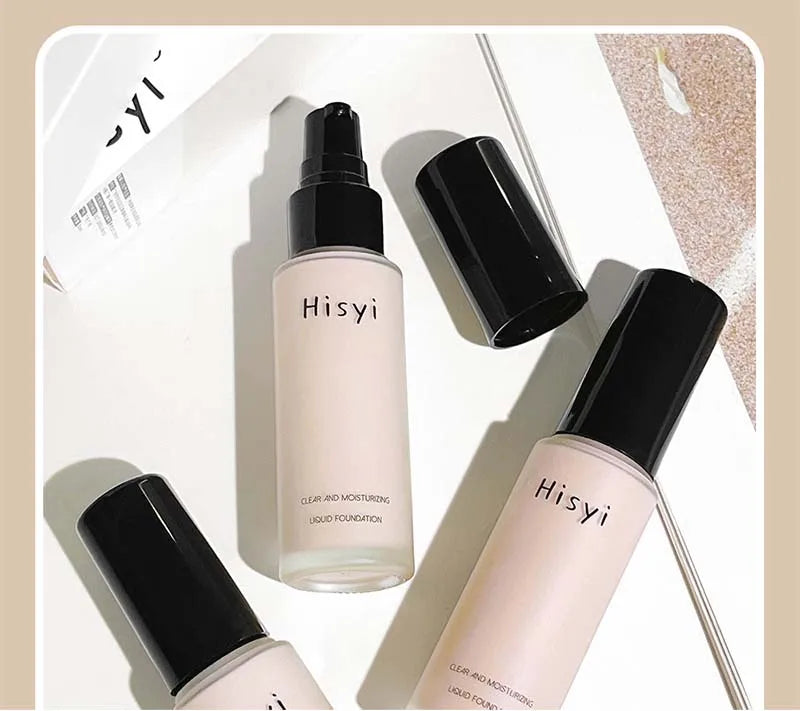 Liquid Foundation Makeup Base Waterproof High Coverage Concealer BB Cream Brighten Face Skin Tone Hydrating Foundation Makeup