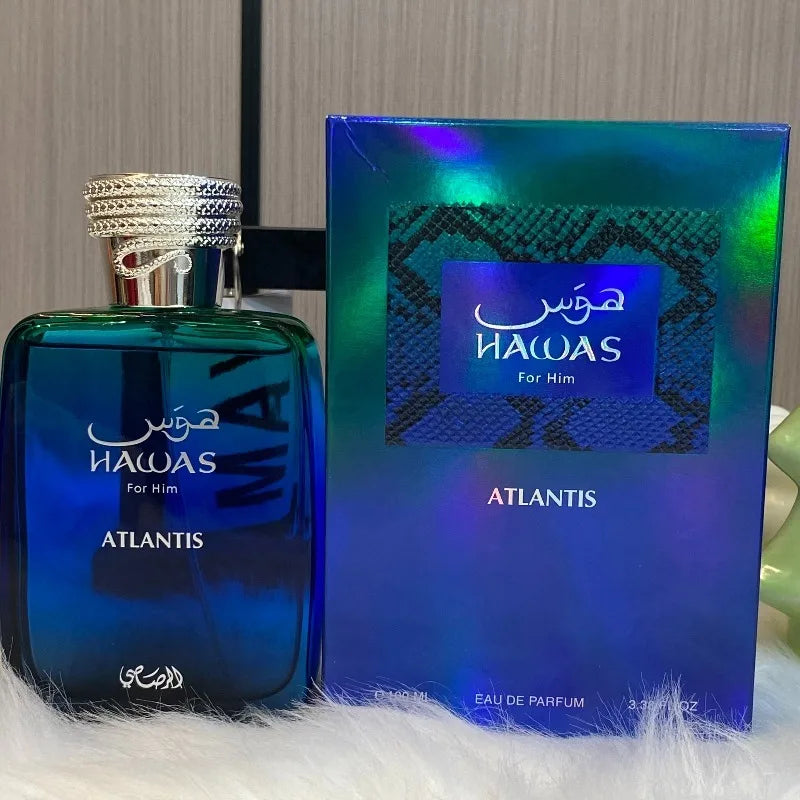 HAWAS 100ML Unisex Eau De Parfum Long Lasting Arabic Perfume Fruity Floral Woody Fresh Sweet Luxury Fragrance Collection