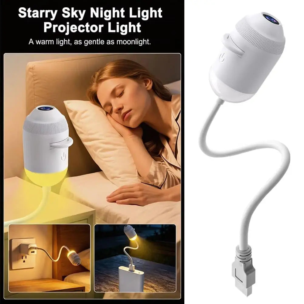 Car Interior Roof Light Projector USB Star Galaxy Projection Ambient Lighting Adjustable Roof Starry Sky Ambient Projector Light
