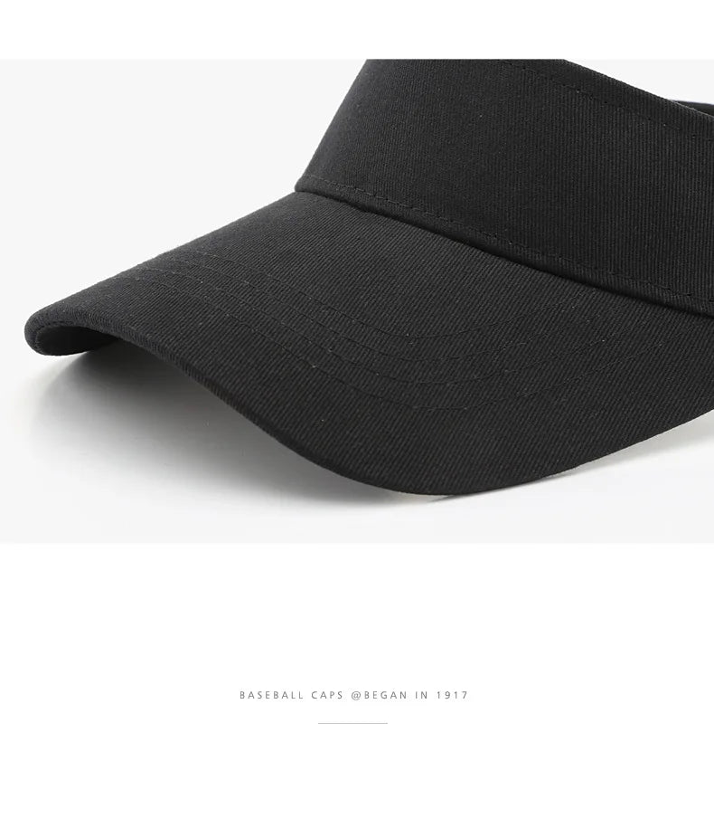 Fashionable retro solid color flat brim baseball cap, outdoor women's sun protection breathable open-top cap, duckbill cap