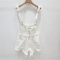 Denim Jumpsuits Short Overalls for Women Fashion Rompers Bodysuit Large Cotton Playsuits Roupas Female 2023 Pink Short Romper