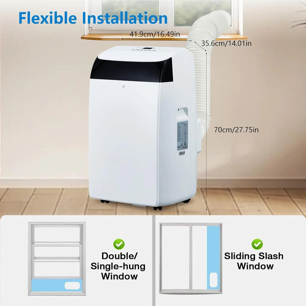 14000 BTU Portable Air Conditioner for 3-in-1 Free Standing Cooling AC Unit with Fan Dehumidifier Remote Control and Sleep