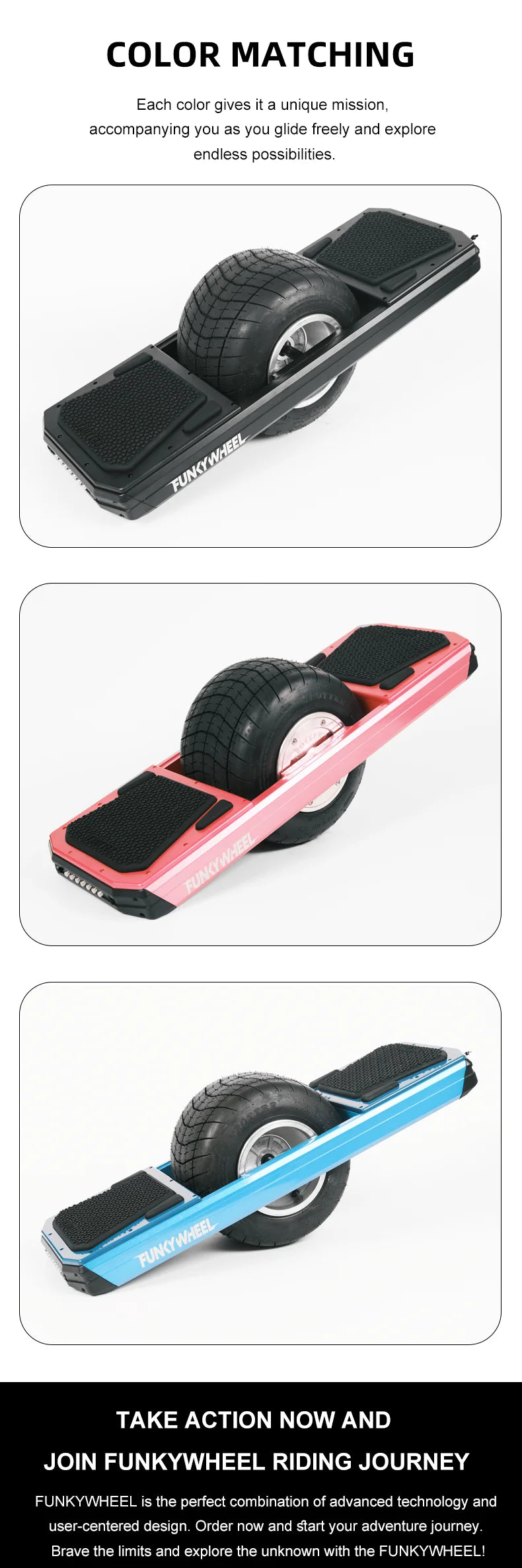 Manufacturer Configuration One Wheel Electric Scooter All Terrain Pro Model One Wheel Electric Skateboard